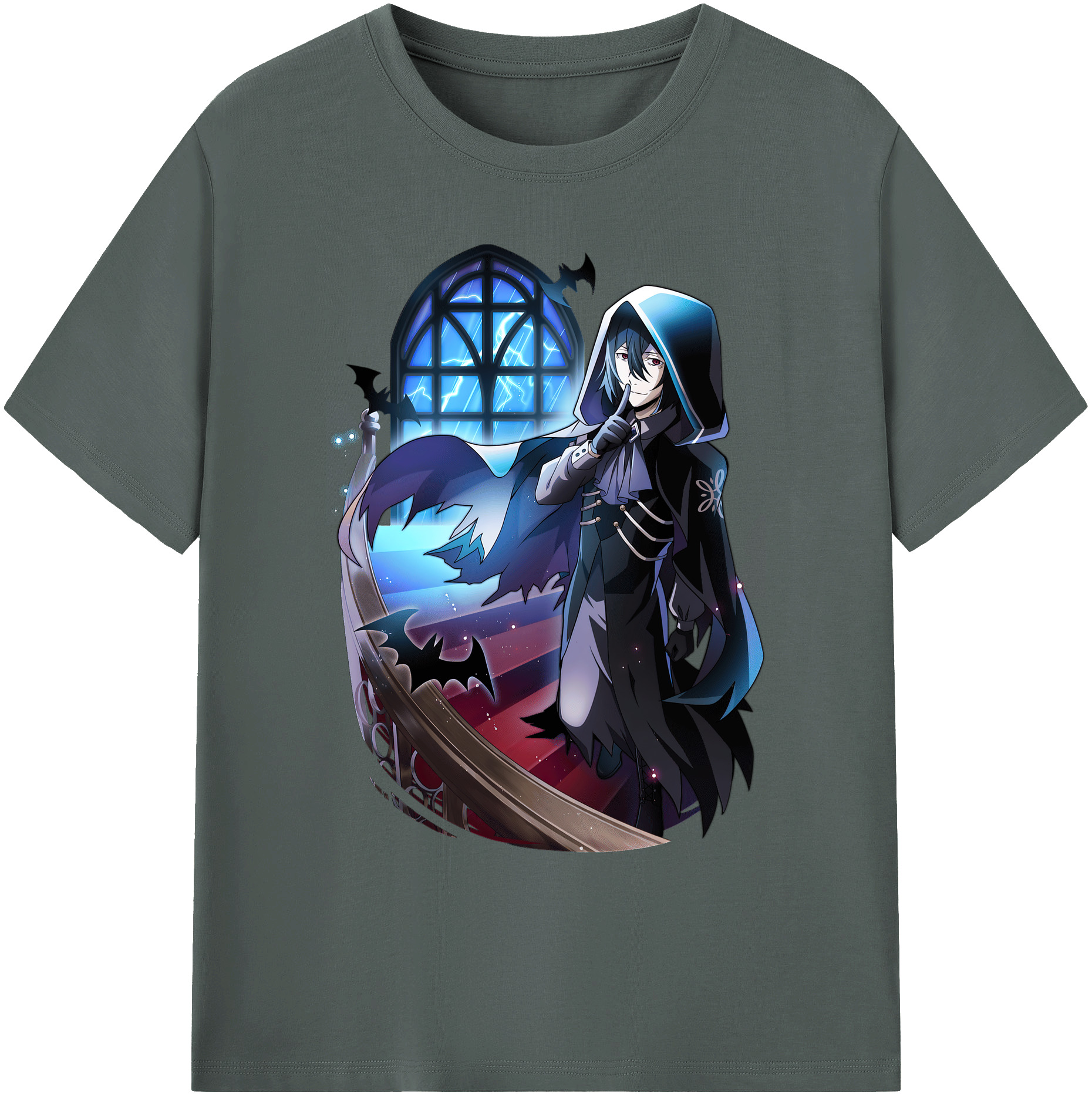 （画像用） 文豪ストレイドッグス Bungo Stray Dogs 綿100％ メンズ半袖Tシャツ｜肌触りやわらか＆通気性